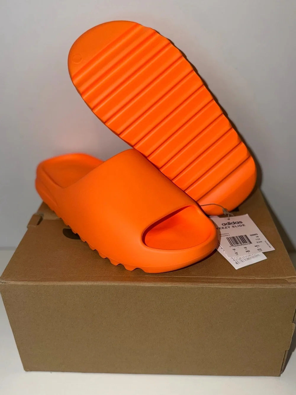 Size 10 Men’s Adidas Yeezy Slide ‘Enflame Orange’ GZ0953 YZY - New -